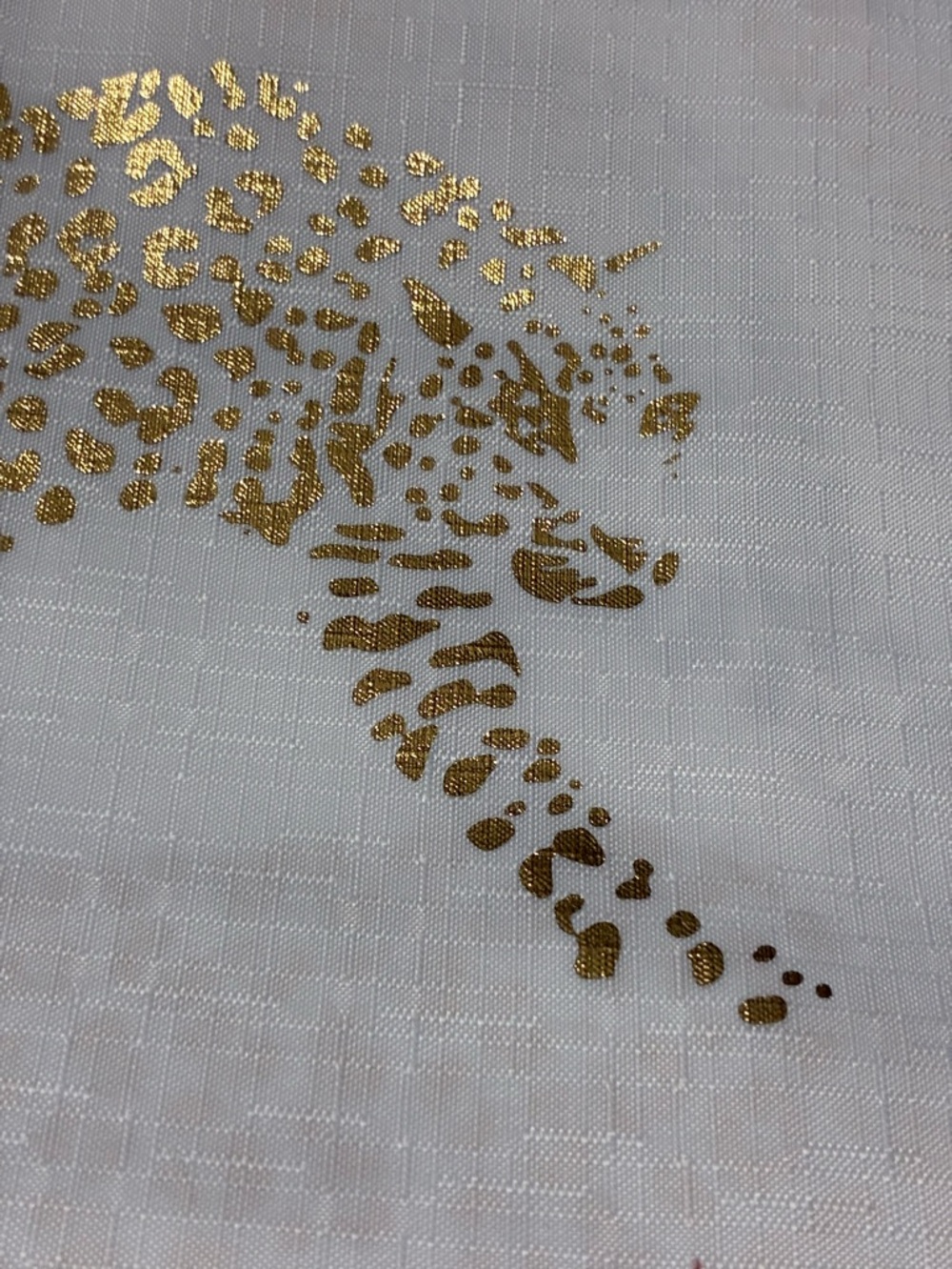 Metallic Gold in the wild shower curtain & bath set - Picture 14 of 16